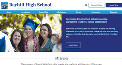 Desktop Screenshot of bayhillhs.org